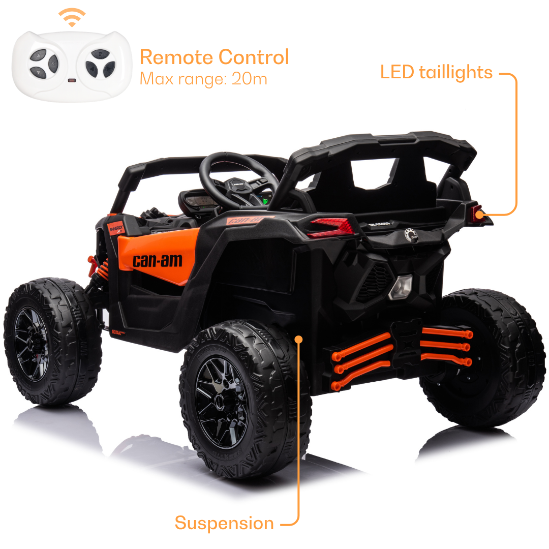 Elektrische Buggy Can-Am Maverick R 12V oranje