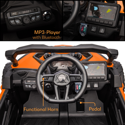 Elektrische Buggy Can-Am Maverick R 12V oranje