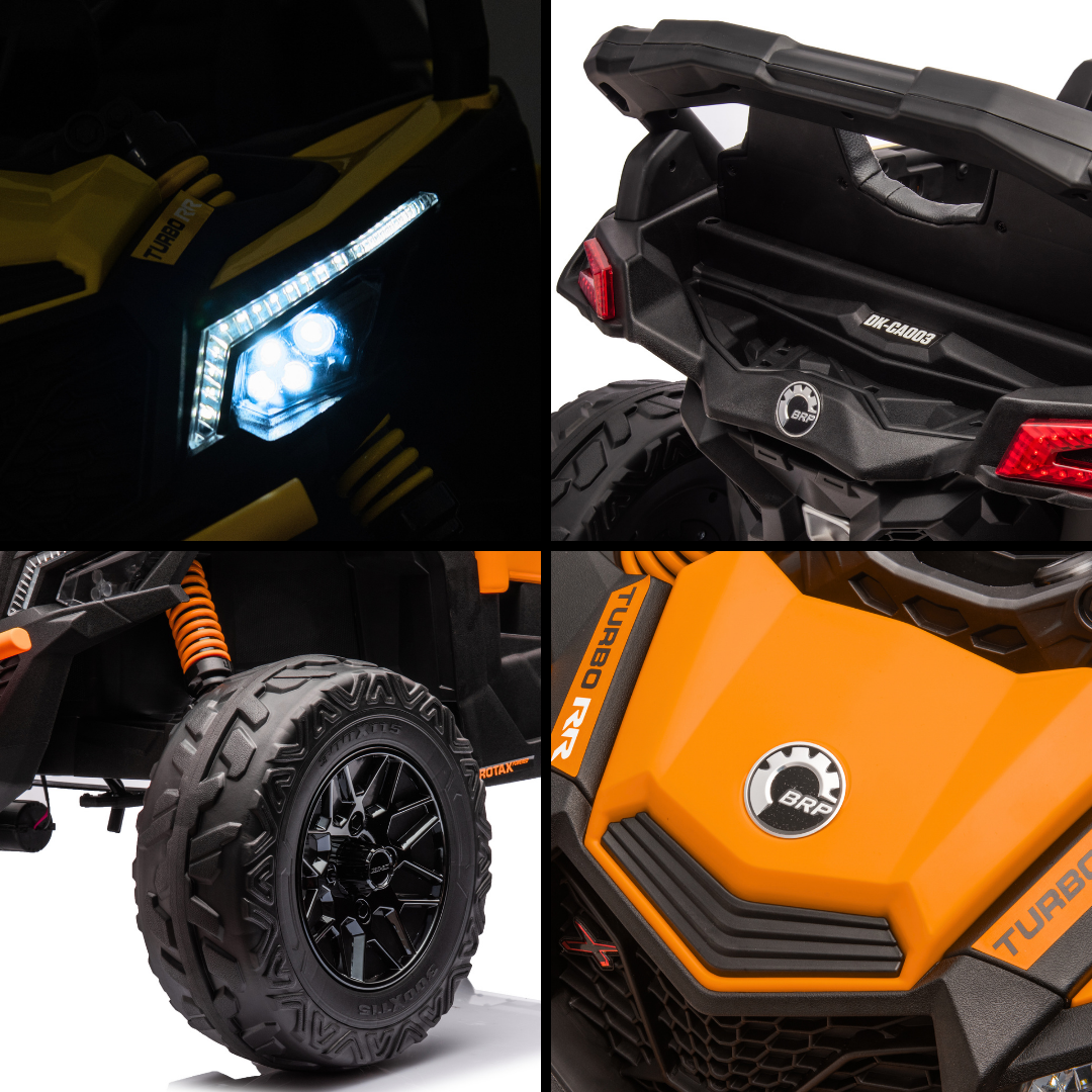 Elektrische Buggy Can-Am Maverick R 12V oranje