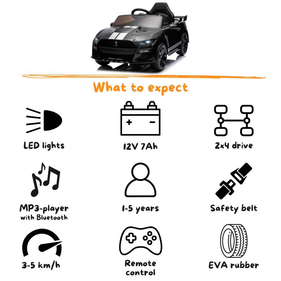 Ford Mustang Shelby GT500 - Zwart