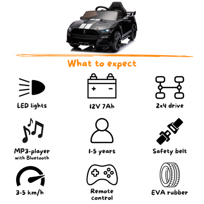 Ford Mustang Shelby GT500 - Zwart