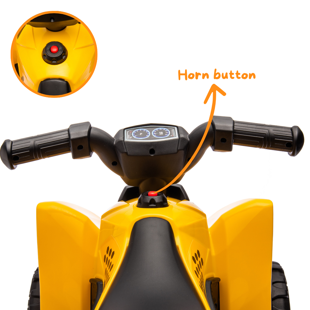Quad Électrique Enfant 1-4 Ans 6V Vert – Avec Marche Arrière + Lumières + Sons + Frein Automatique + Pédale d'Accélération + Véhicule Compact et Sûr – INJUSA Quad Électrique Enfant 1-4 Ans 6V Vert – Avec Marche Arrière + Lumières + Sons + Frein Automatique + Pédale d'Accélération + Véhicule Compact et Sûr – INJUSA