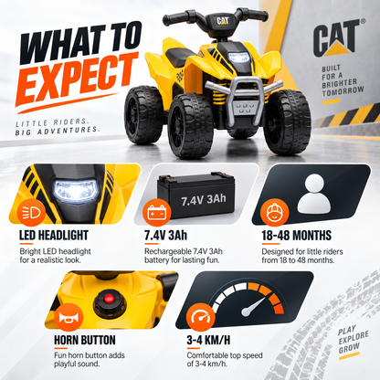 Quad eléctrico CAT amarillo – foto 9