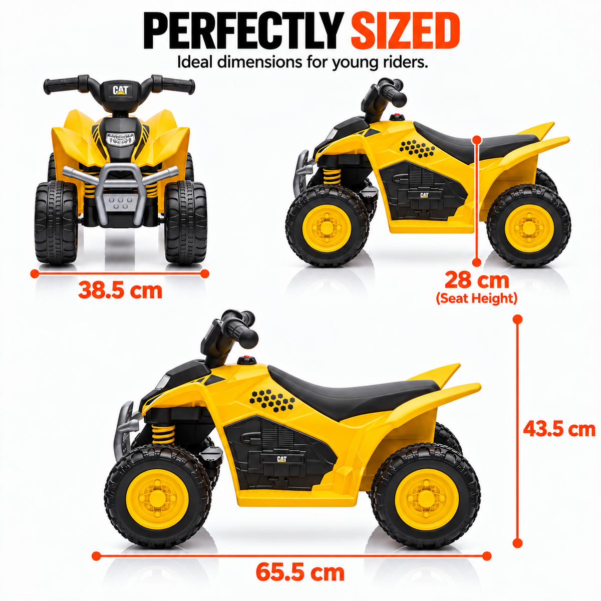 Quad eléctrico CAT amarillo – foto 10