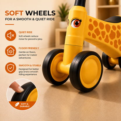 Vrooomy® Mini Loopfiets geel