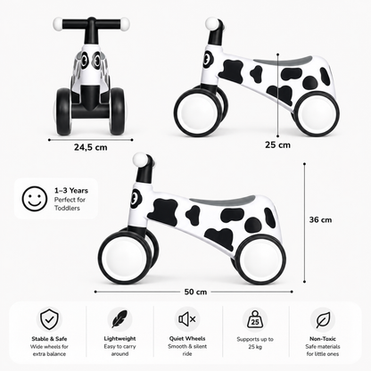 Vrooomy® Mini Loopfiets wit