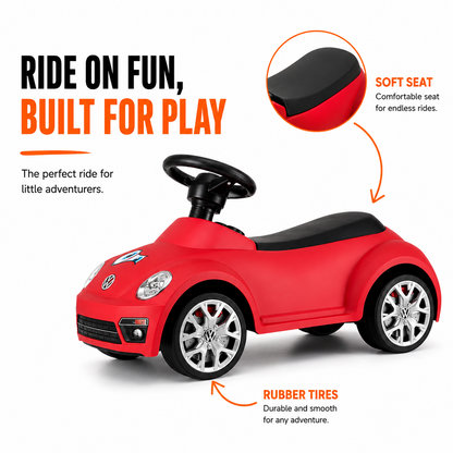 Loopauto Volkswagen Beetle rood