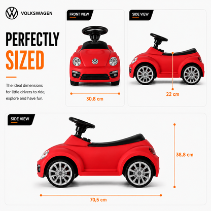 Loopauto Volkswagen Beetle rood