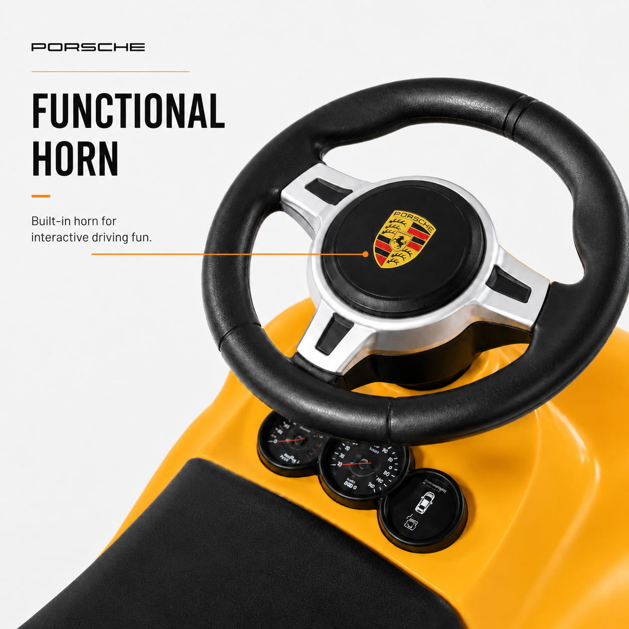 Loopauto Porsche 911 Turbo S geel