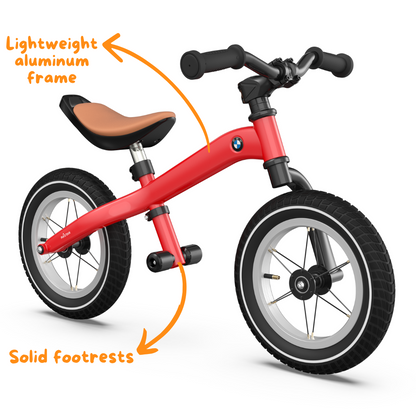 Bicicleta de Equilíbrio BMW 12" - Vermelho