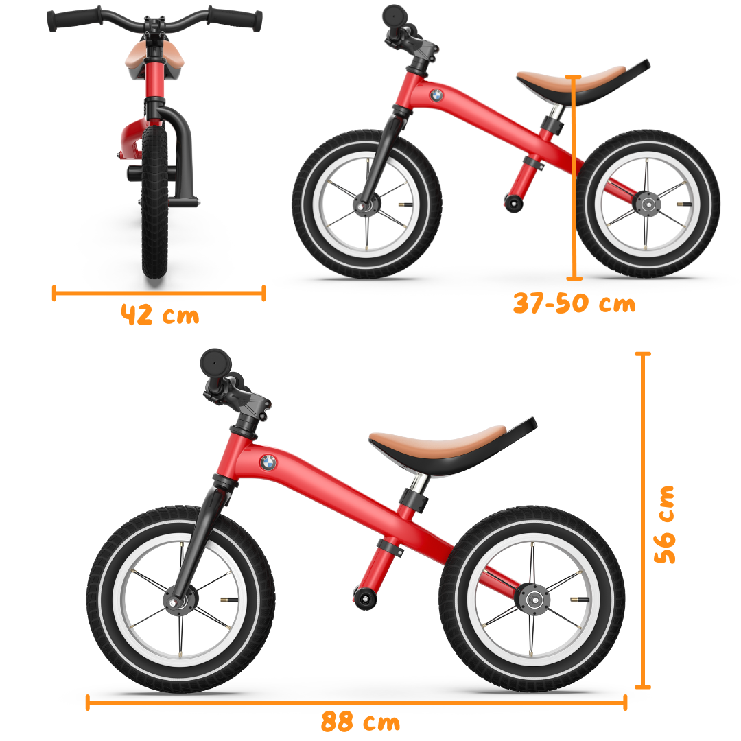 Bicicleta de Equilíbrio BMW 12" - Vermelho