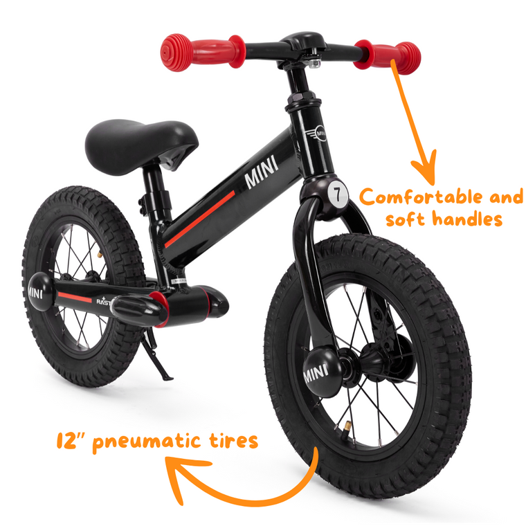 MINI Bicicleta de Equilíbrio 12" - Preto