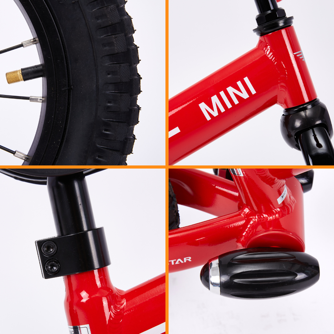 MINI Bicicleta sin Pedales 12" - Rojo