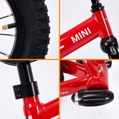 MINI Bicicleta sin Pedales 12" - Rojo