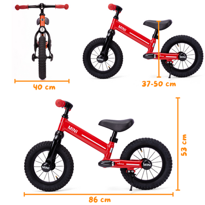 MINI Bicicleta sin Pedales 12" - Rojo