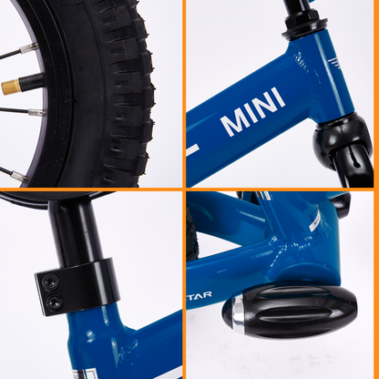 MINI Loopfiets 12" - Blauw
