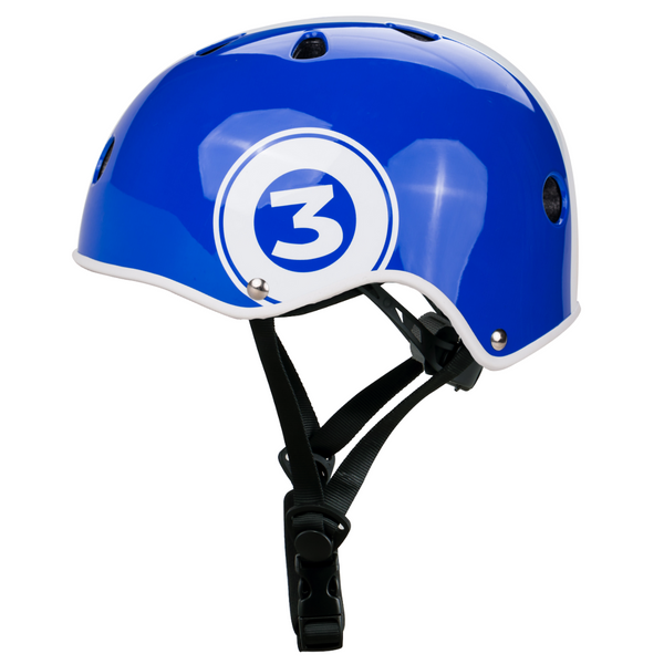 MINI Kinderhelm Fahrrad – Verstellbarer Fahrradhelm für Kinder – Blau – Vrooomy®