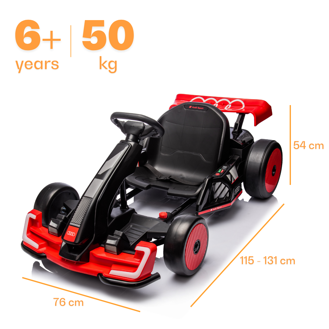 Audi Drift e-Gokart - Rood