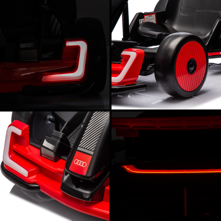 Audi Drift E-Gokart – Rot