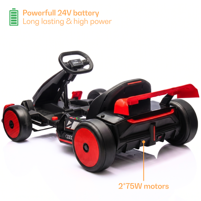 Audi Drift e-Gokart - Rood