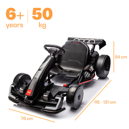 Audi Drift e-Gokart - Zwart