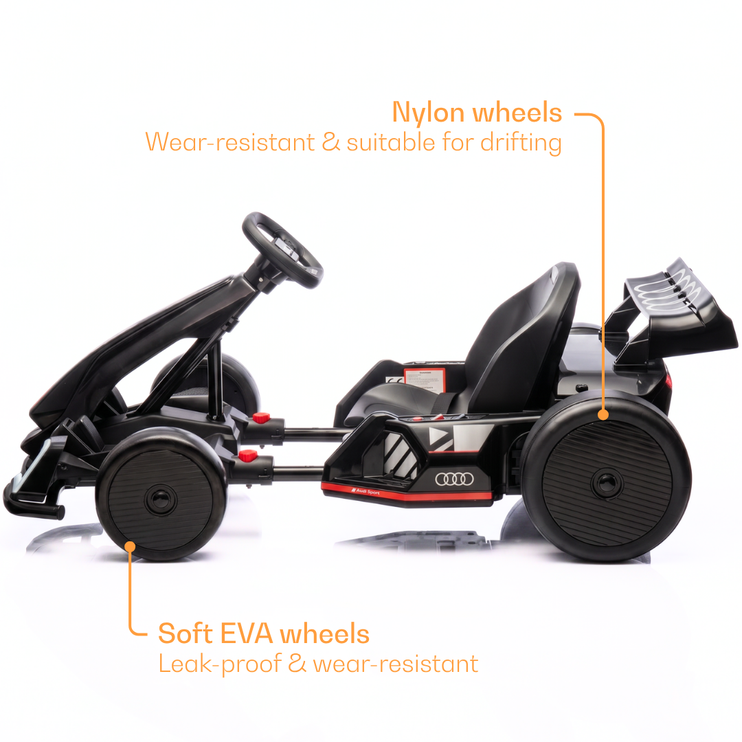 Audi Drift e-Gokart - Zwart