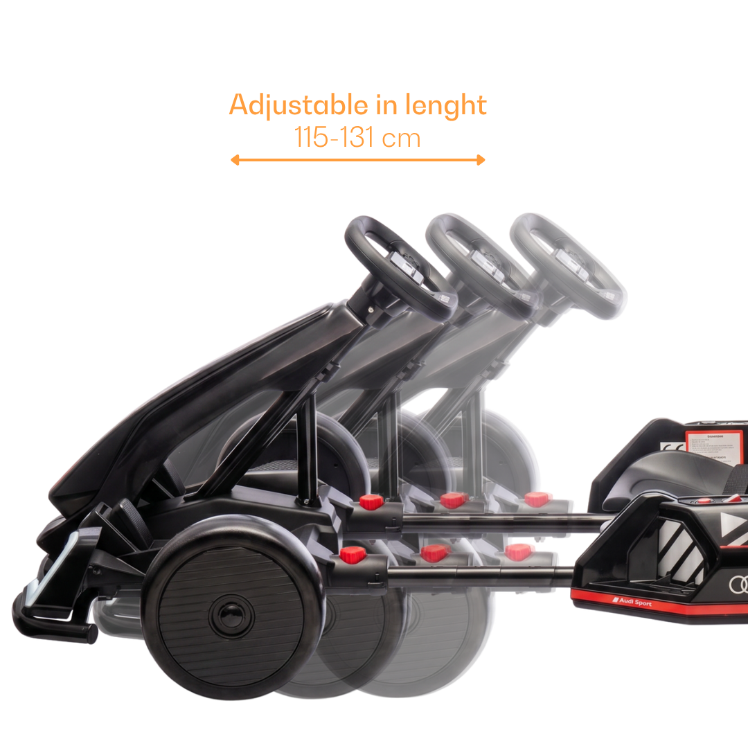 Audi Drift e-Gokart - Zwart