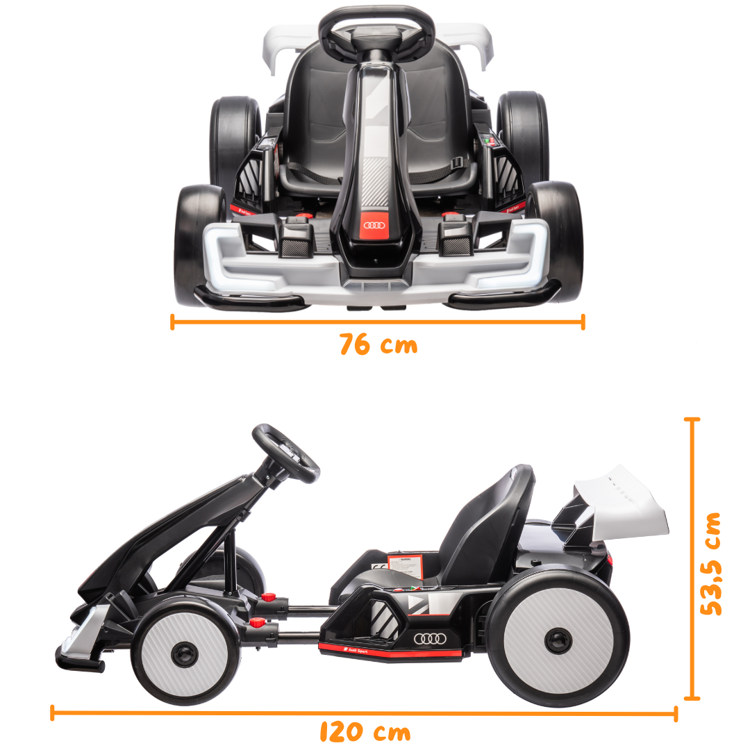 Audi Drift e-Gokart - Wit