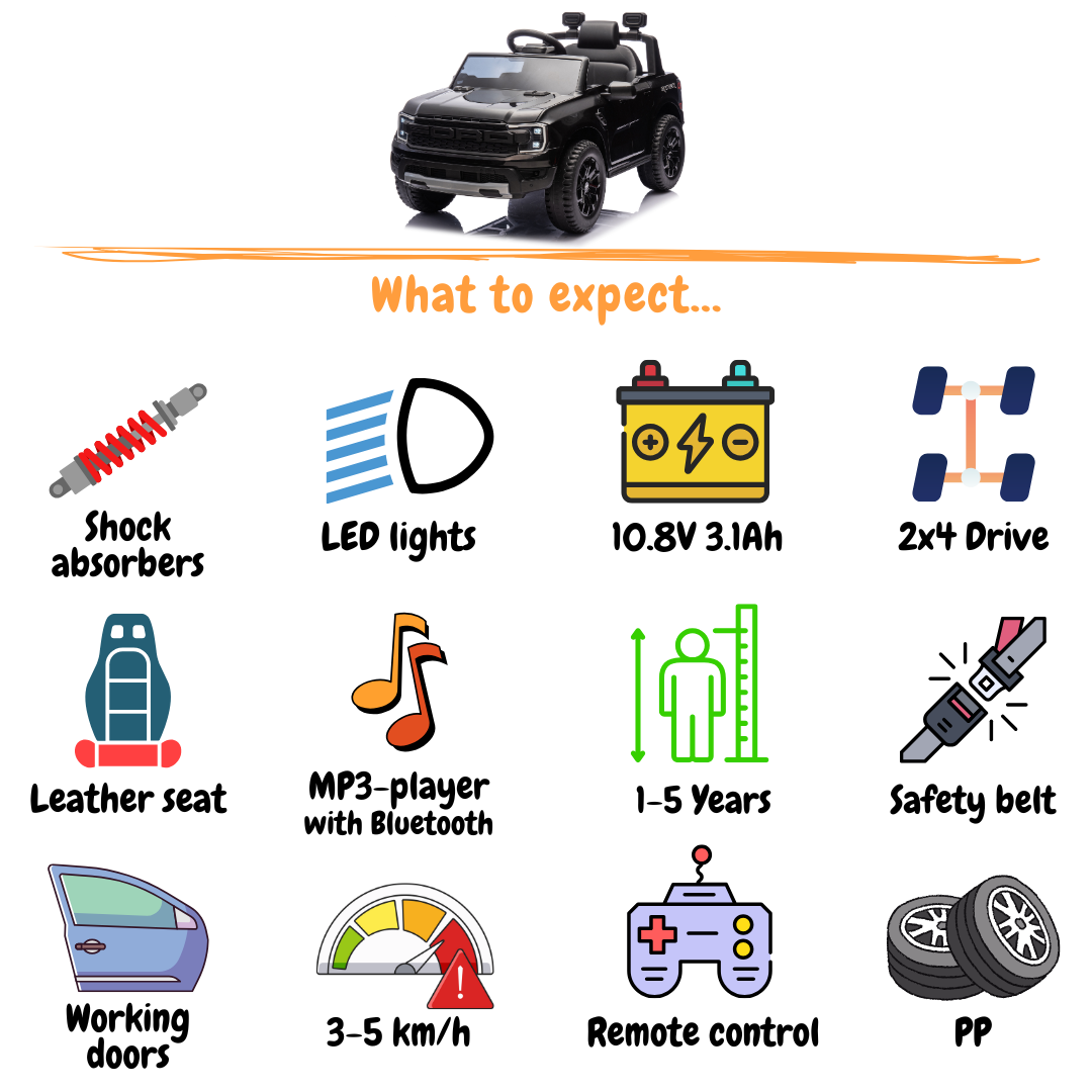 Ford Ranger Raptor - Noir