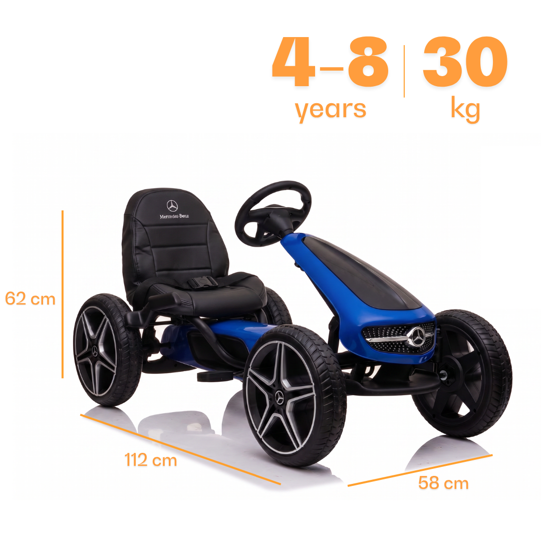 Mercedes Pedal Go-kart – Blue | Kids Go-kart