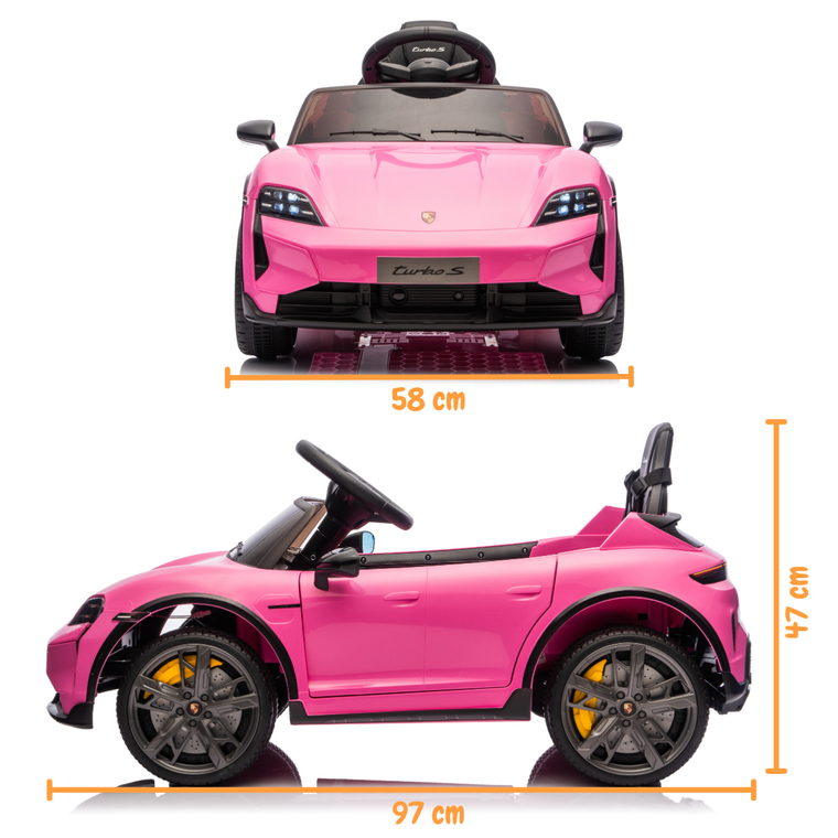 Porsche Taycan Turbo S - Różowy