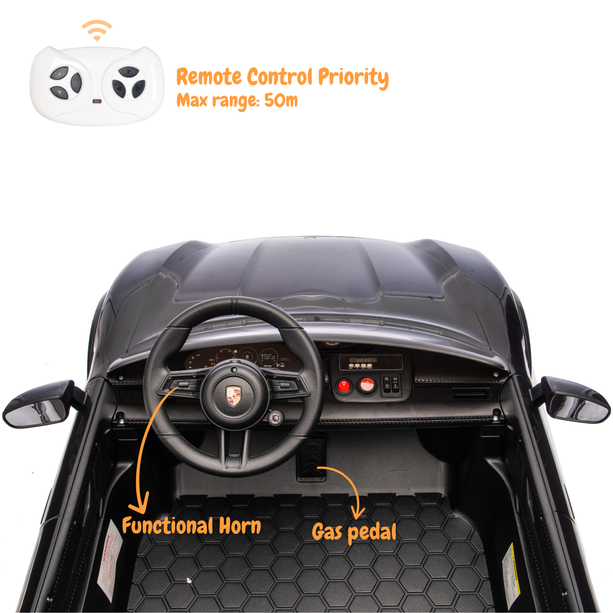 Porsche Taycan Turbo S (2 lugares) - Preto