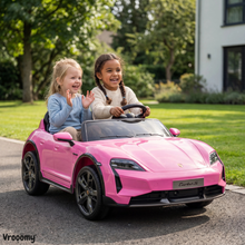 Porsche Taycan Turbo S (2-persoons) - Roze