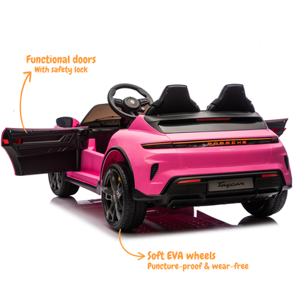 Porsche Taycan Turbo S (2-persoons) - Roze