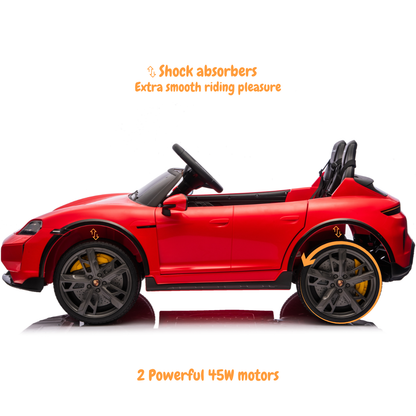 Porsche Taycan Turbo S (2 lugares) - Vermelho