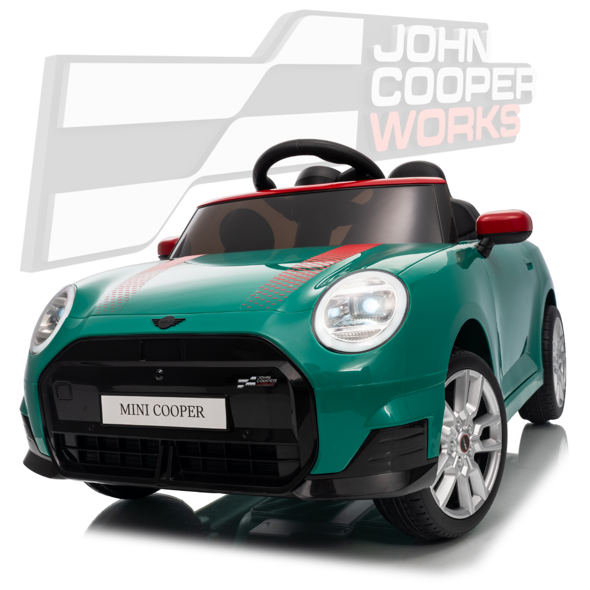 MINI Cooper Carro Elétrico Infantil 12V JCW – Verde