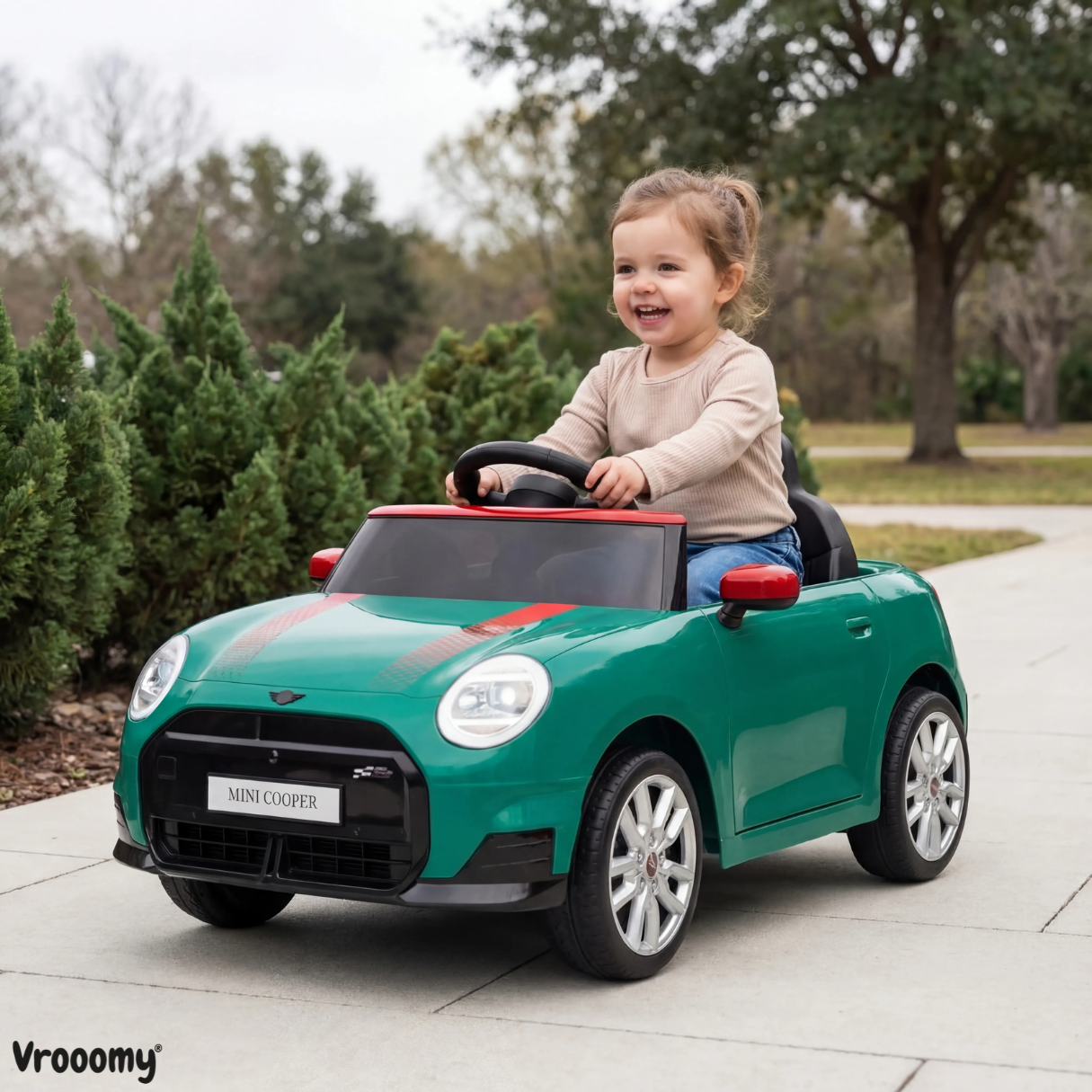 MINI Cooper Carro Elétrico Infantil 12V JCW – Verde