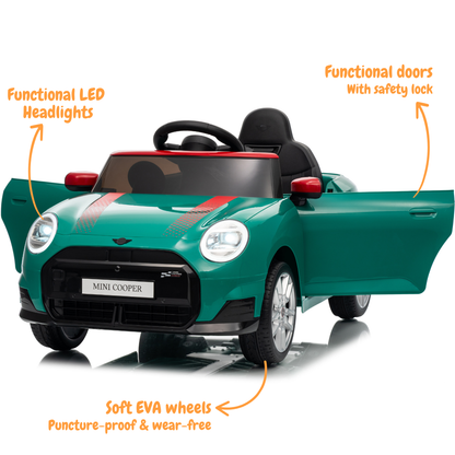 MINI Cooper Carro Elétrico Infantil 12V JCW – Verde