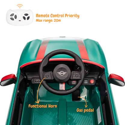 MINI Cooper Carro Elétrico Infantil 12V JCW – Verde