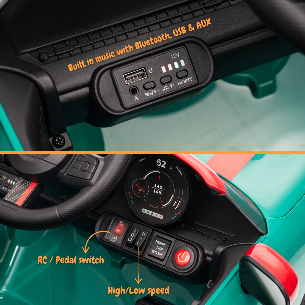 MINI Cooper Carro Elétrico Infantil 12V JCW – Verde