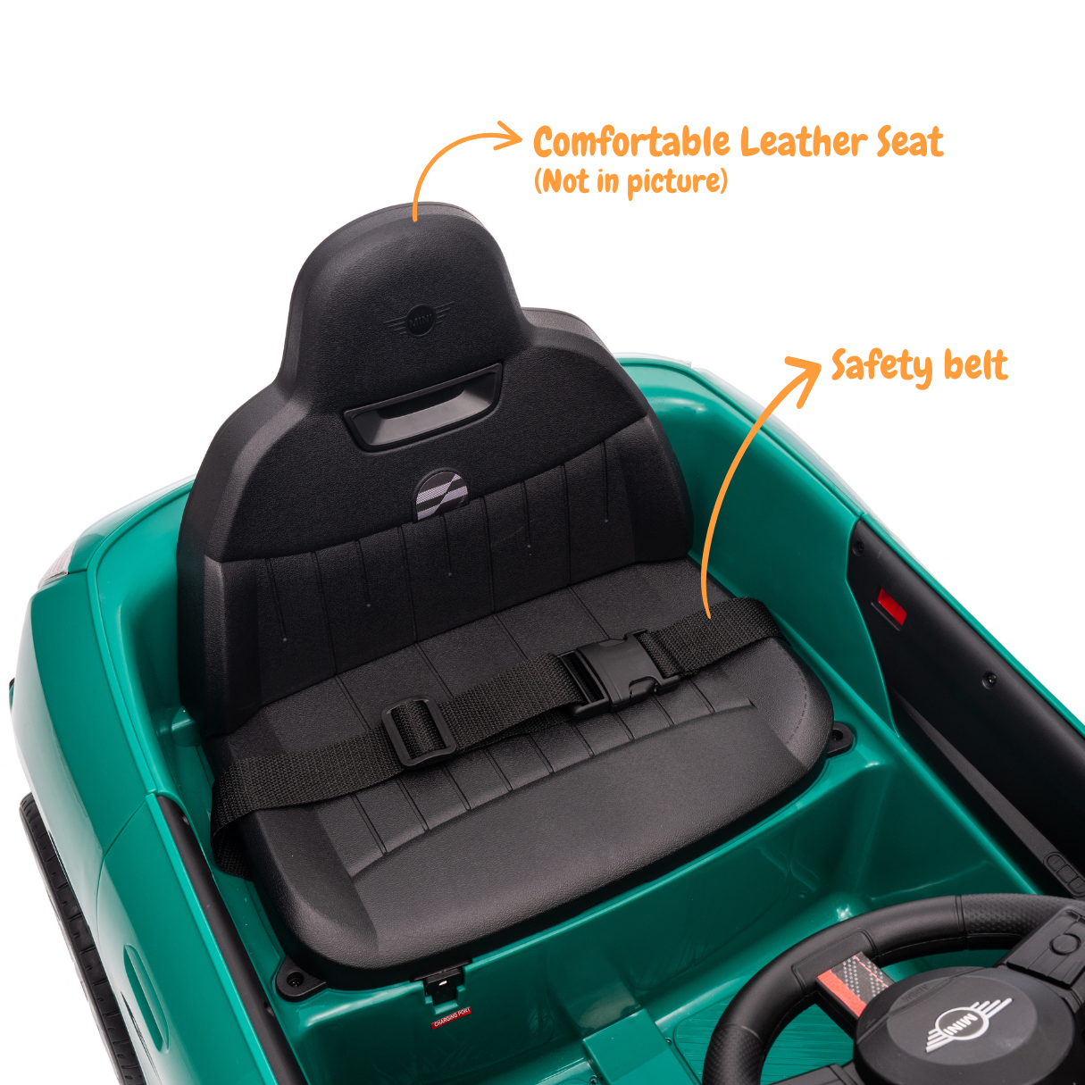 MINI Cooper Carro Elétrico Infantil 12V JCW – Verde