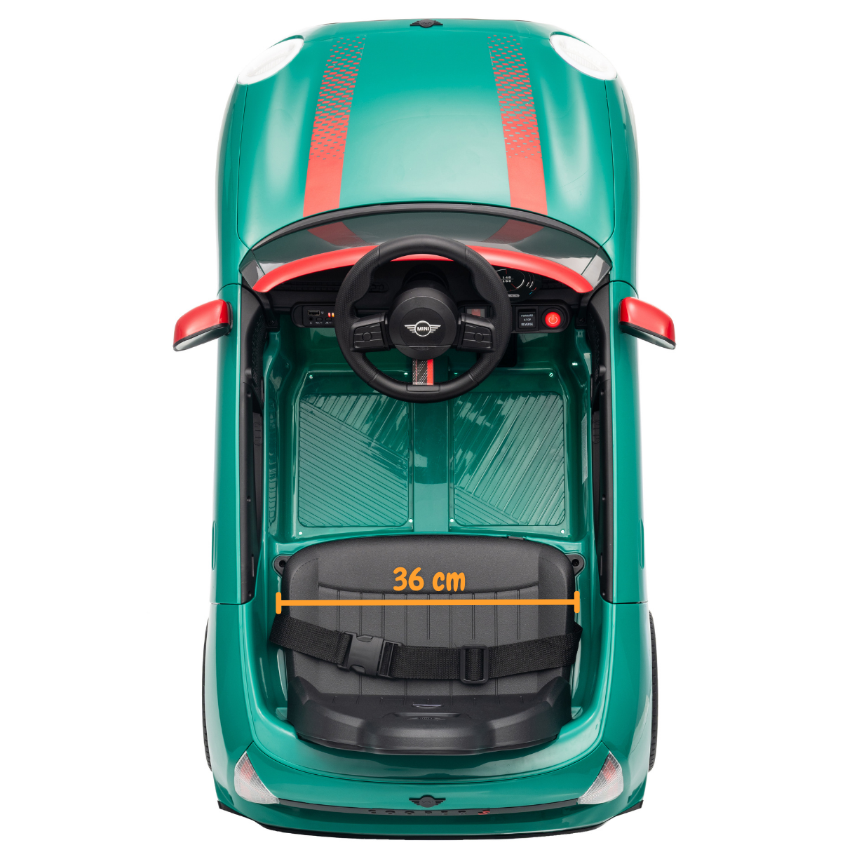 MINI Cooper Carro Elétrico Infantil 12V JCW – Verde