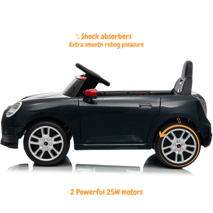 MINI Cooper Carro Elétrico Infantil 12V JCW – Preto