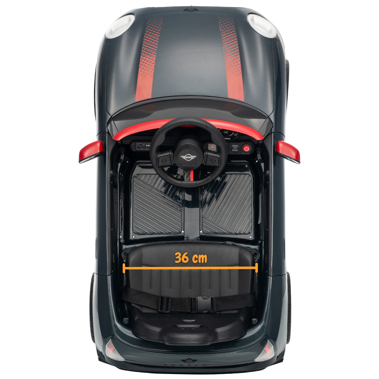 MINI Cooper Carro Elétrico Infantil 12V JCW – Preto