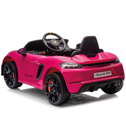 Porsche 718 Spyder RS Carro Elétrico para Crianças 12V - Rosa
