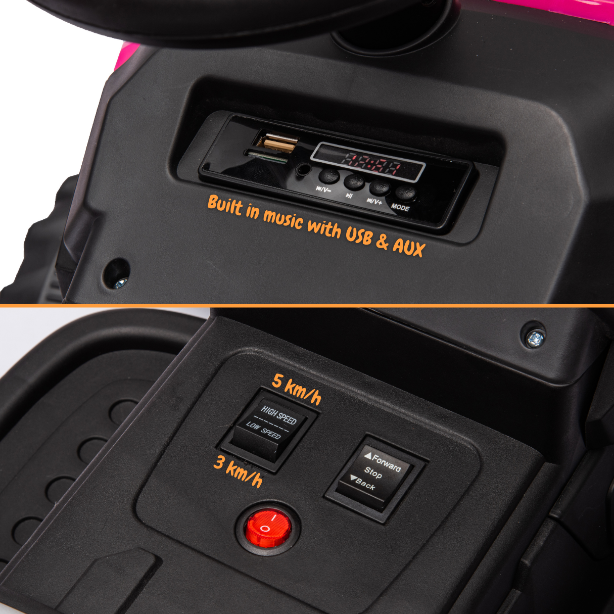 Vrooomy® Tractor T7 - Rosa