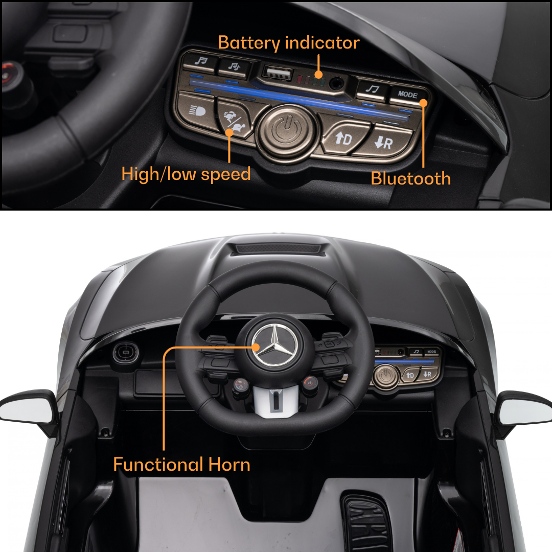 Mercedes-AMG CLE53 Coupé 12V Elektro-Kinderauto schwarz – Bild 8