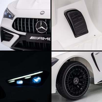 Mercedes-AMG CLE53 Coupé 12V elektrische kinderauto wit – afbeelding 10