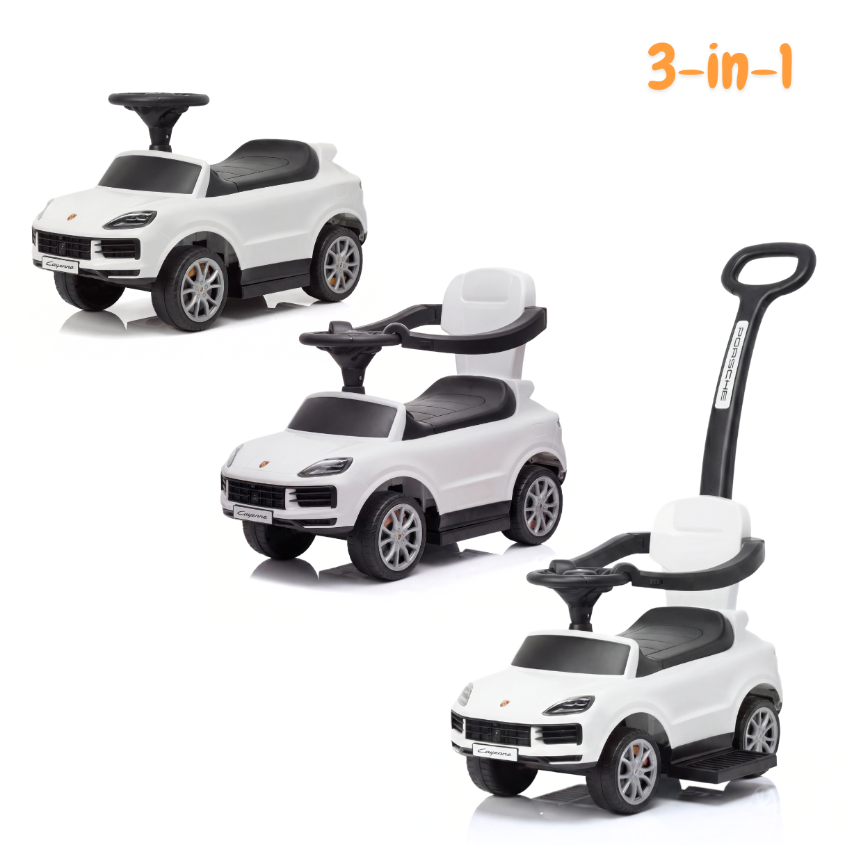 Porsche Cayenne Turbo S 3 em 1 - Branco