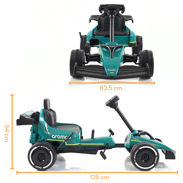 Kart Aston Martin de Fórmula 1 - Verde